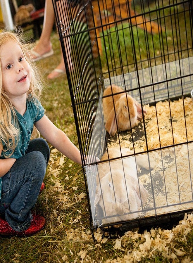 CODOHI 20 Pcs Pet Cage Liner 15.7'' x 6'', Cage Urine Guard Side Lining Clear Sheet with 100 Pcs Stainless Steel Zip Ties, Anti-Urine Side Lining Sheet for Rabbit Guinea Pig Hamster Ferret Chinchilla - Image 5